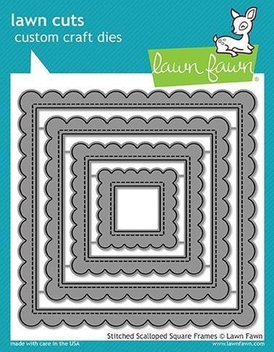 Square Frame Die Stitched Scalloped Square Frames Dies (LF1720) | bol.com