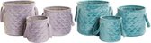 Basket spelset DKD Home Decor Polyester Glam (2 pcs)