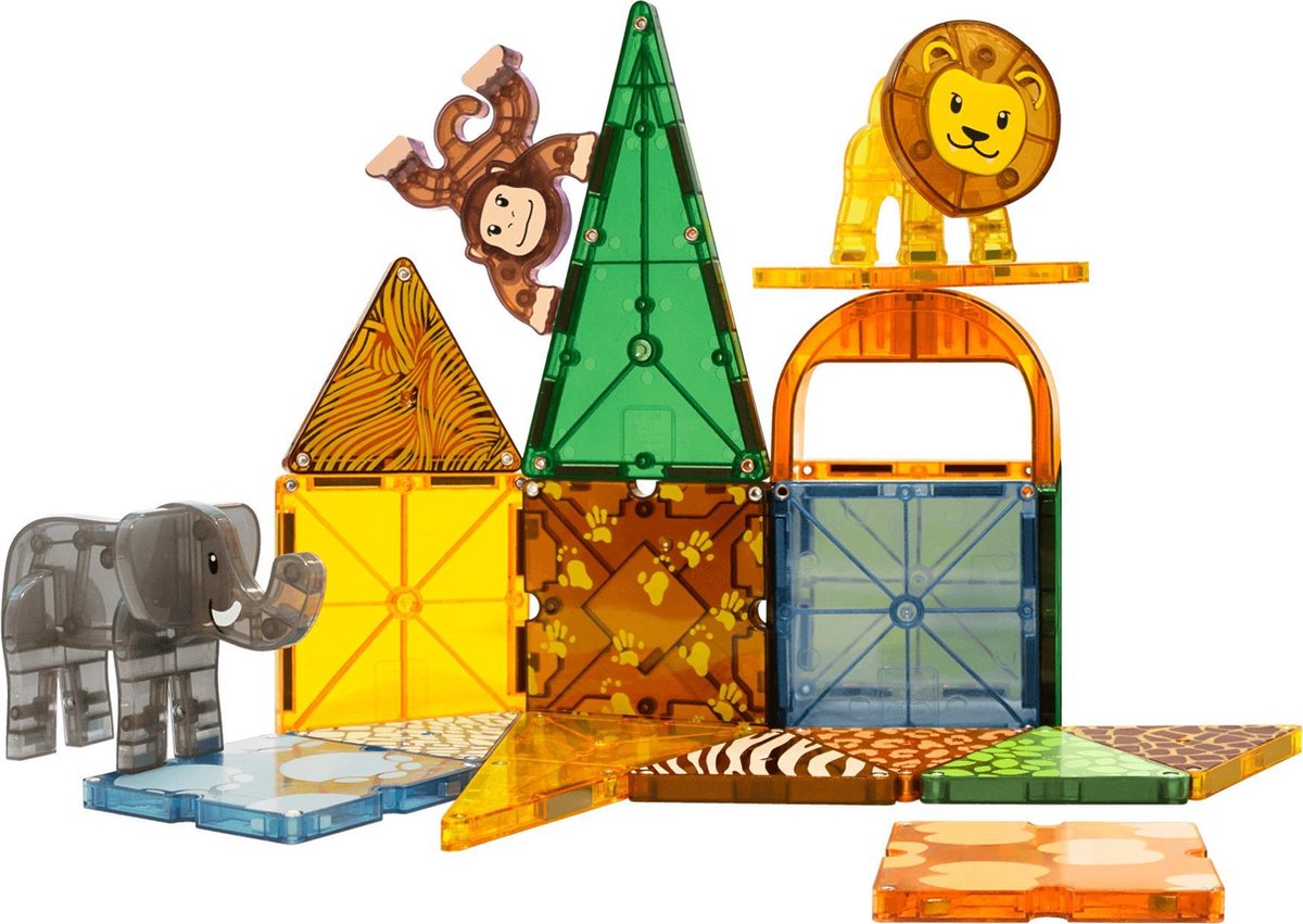 Magna-Tiles | Safari Animals 25 Stuks Set — afbeelding 15