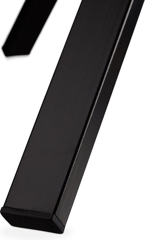 Relaxdays kapstok staand - 9 haken - metaal - jassenrek - standaard voor jassen - modern - zwart