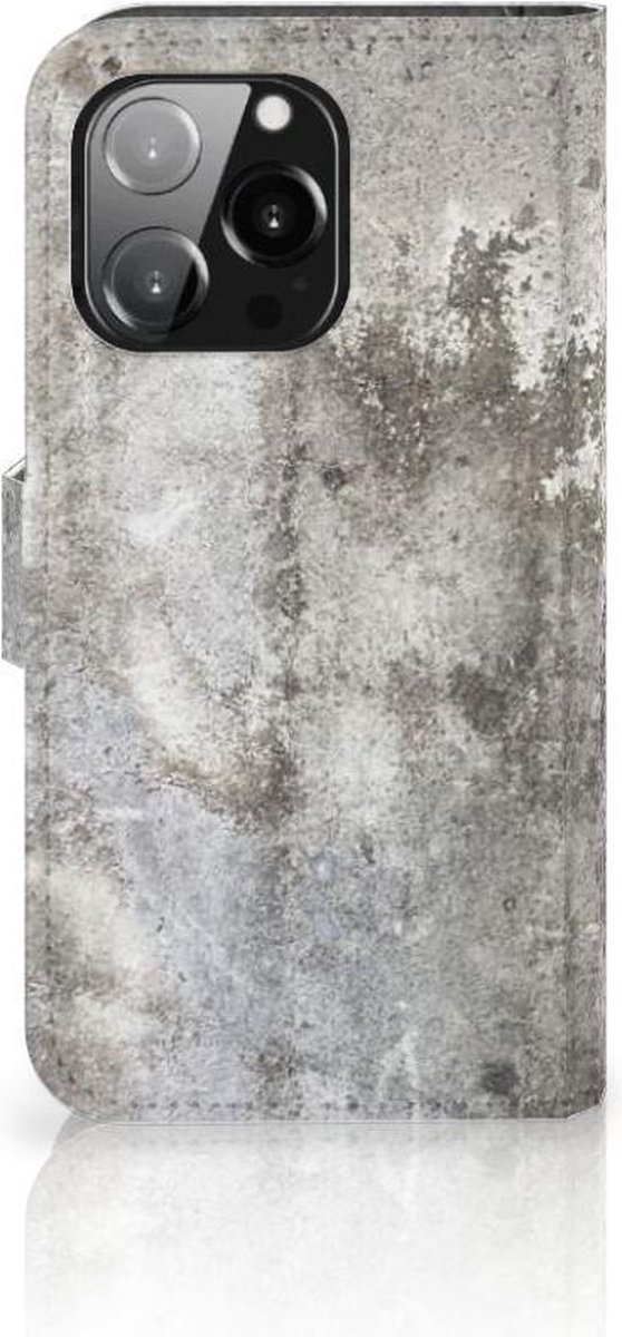 iPhone 13 Pro Bookcase Beton Print