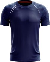 Masita | Sportshirt Heren Korte Mouw - Supreme - Licht Elastisch Ademend - Voetbalshirt - marine - XXXL