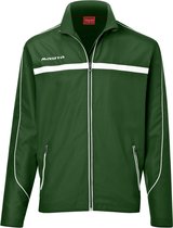 Masita | Trainingsjack Dames & Heren Kind - Trainingskleding Voetbal - Comfortabel & Duurzaam 100% polyester - GREEN/WHITE - M