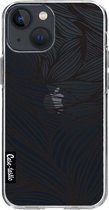 Casetastic Apple iPhone 13 mini Hoesje - Softcover Hoesje met Design - Wavy Outlines Black Print