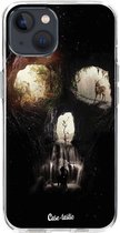 Casetastic Apple iPhone 13 Hoesje - Softcover Hoesje met Design - Cave Skull Print