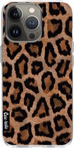 Casetastic Apple iPhone 13 Pro Hoesje - Softcover Hoesje met Design - Leopard Print