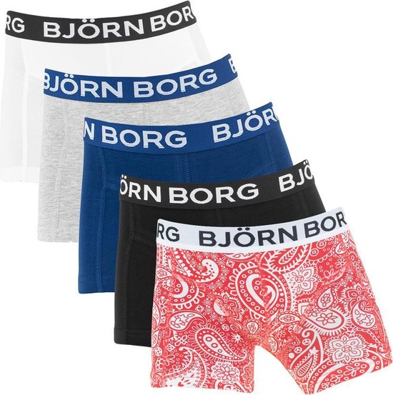 Rimpelingen musical ramp Björn Borg jongens 5P core print multi - 158/164 | bol.com