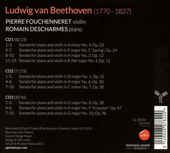 Beethoven / Violin & Piano Sonatas