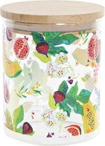 Tin DKD Home Decor Fruitig Bamboe Borosilicaatglas 10 x 10 x 12.5 cm (700 ml)