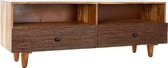 Tv-meubel DKD Home Decor Hout Acacia Donkerbruin (140 x 43 x 52 cm)