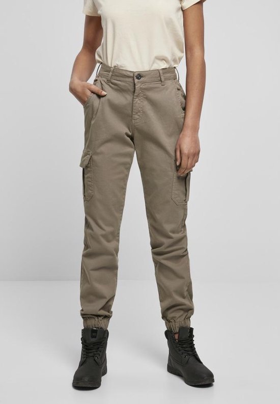 Pantalon cargo Urban Classics -Taille, 34 pouces- Taille haute Beige