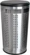 MSV Wasmand Dubai- rvs metaal - zwarte deksel - 46 liter compartiment - 35 x 60 cm