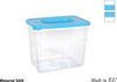 Lunchdoos RECHTHOEKIGE HOOG BLAUW WIT 0,8 L