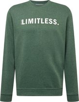 !Solid sweatshirt Groen Gemêleerd-S