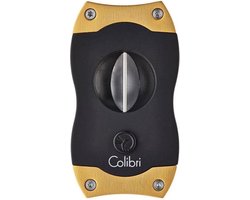 Sigarenknipper Colibri V-Cut zwart - goud