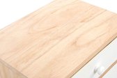 Nachtkastje - bedside table wood 35x25x61 4 drawers white - wit