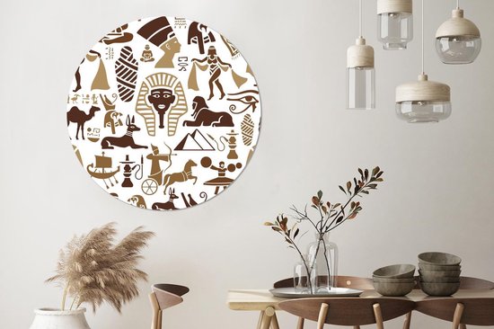 Cercle mural - Plastique - Design - Egypte - Histoire - ⌀ 140 cm