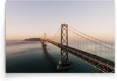 Walljar - San Francisco - Bay Bridge - Muurdecoratie - Poster