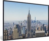 Affiche avec cadre Skyline de New York avec l' Empire State Building - 30x20 cm