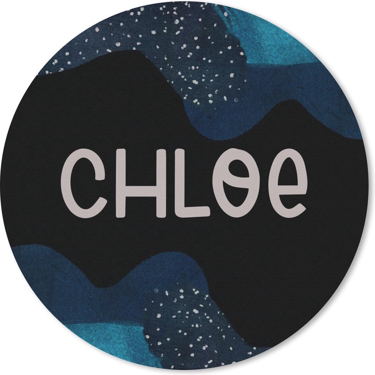 Muismat rond 40x40 cm - Mousepad Chloe - Pastel - Meisje - Ronde muismatten