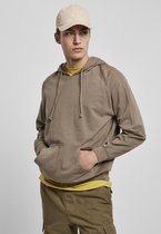 Urban Classics Hoodie/trui -S- Overdyed Beige/Groen