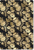 Bol.com Muismat - Mousepad - Patronen - Bloemen - Goud - 18x27 cm - Muismatten aanbieding