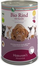 Herrmann's Bio Sensitive Purinearm Honden Natvoer - Rund met Wortelen - 400 g