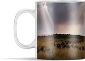 Mok - Zonnestralen bij onweerswolken bij Masai Mara National Park in Kenia - 350 ml - Beker