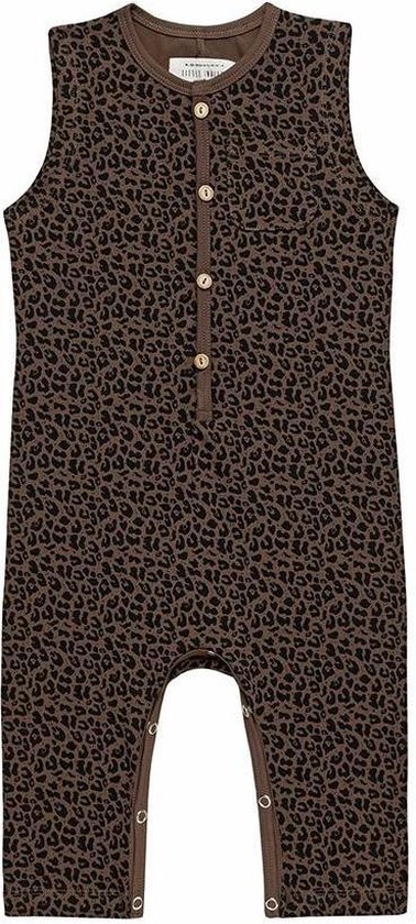 Little Indians Jumpsuit Léopard Junior Katoen Marron Taille 98