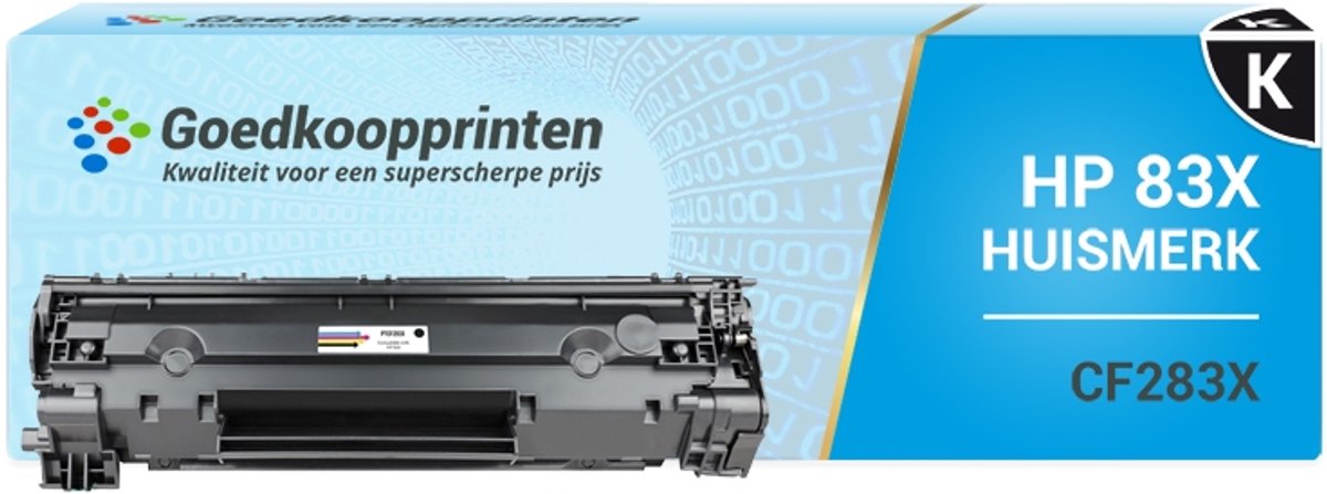 Huismerk voor HP 83X toner / HP CF283X toner Zwart (2.200 afdrukken)