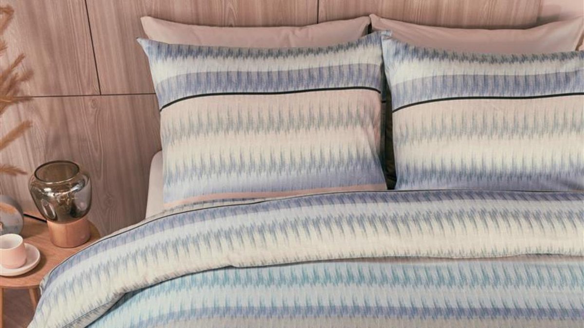 Kardol Palenque Dekbedovertrek - Lits-jumeaux - 240x200/220 cm - Blauw