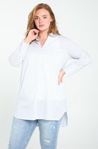 Paprika Dames Lang hemd met strepen - Outdoorblouse - Maat 52