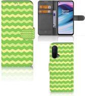 Telefoonhoesje OnePlus Nord CE 5G Book Case Waves Green