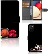 GSM Hoesje Geschikt voor Samsung Galaxy A03s Bookcover Ontwerpen Voetbal, Tennis, Boxing… Sports