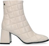 Notre-V 51551 Enkellaarsjes - Enkelboots met rits - Dames - Wit - Maat 38