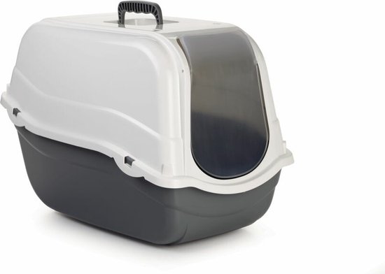 Beeztees Romeo - Kattenbak - Grijs/Wit - 57x39x41 cm