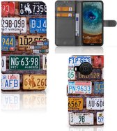 Wallet Book Case Nokia X10 | Nokia X20 GSM Hoesje Kentekenplaten