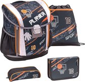 Belmil Schoolspullenset Basketbal 19 Liter Polyester Zwart