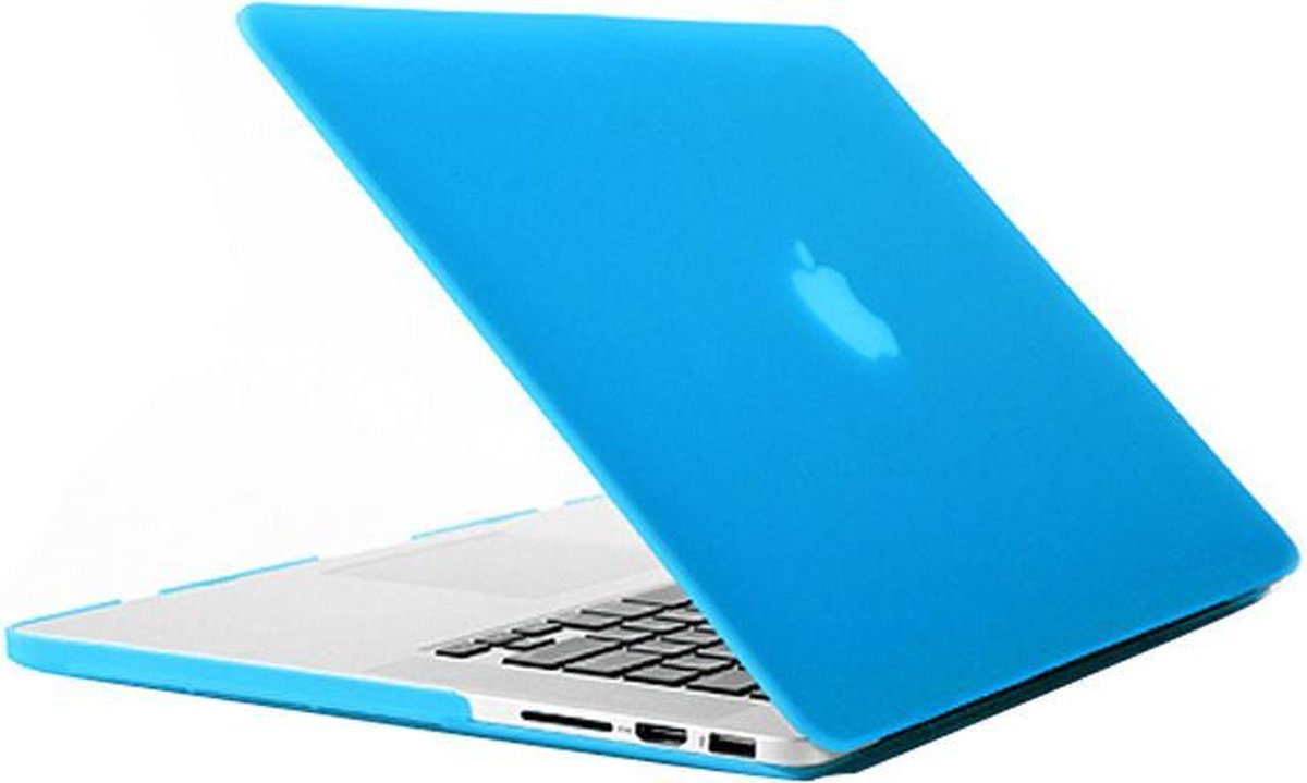 Macbook case van By Qubix - Baby blauw - Pro 13 inch RETINA - Alleen geschikt voor de Macbook pro Retina 13 inch (Model nummer: A1425 / A1502) - Hoge kwaliteit macbook cover!