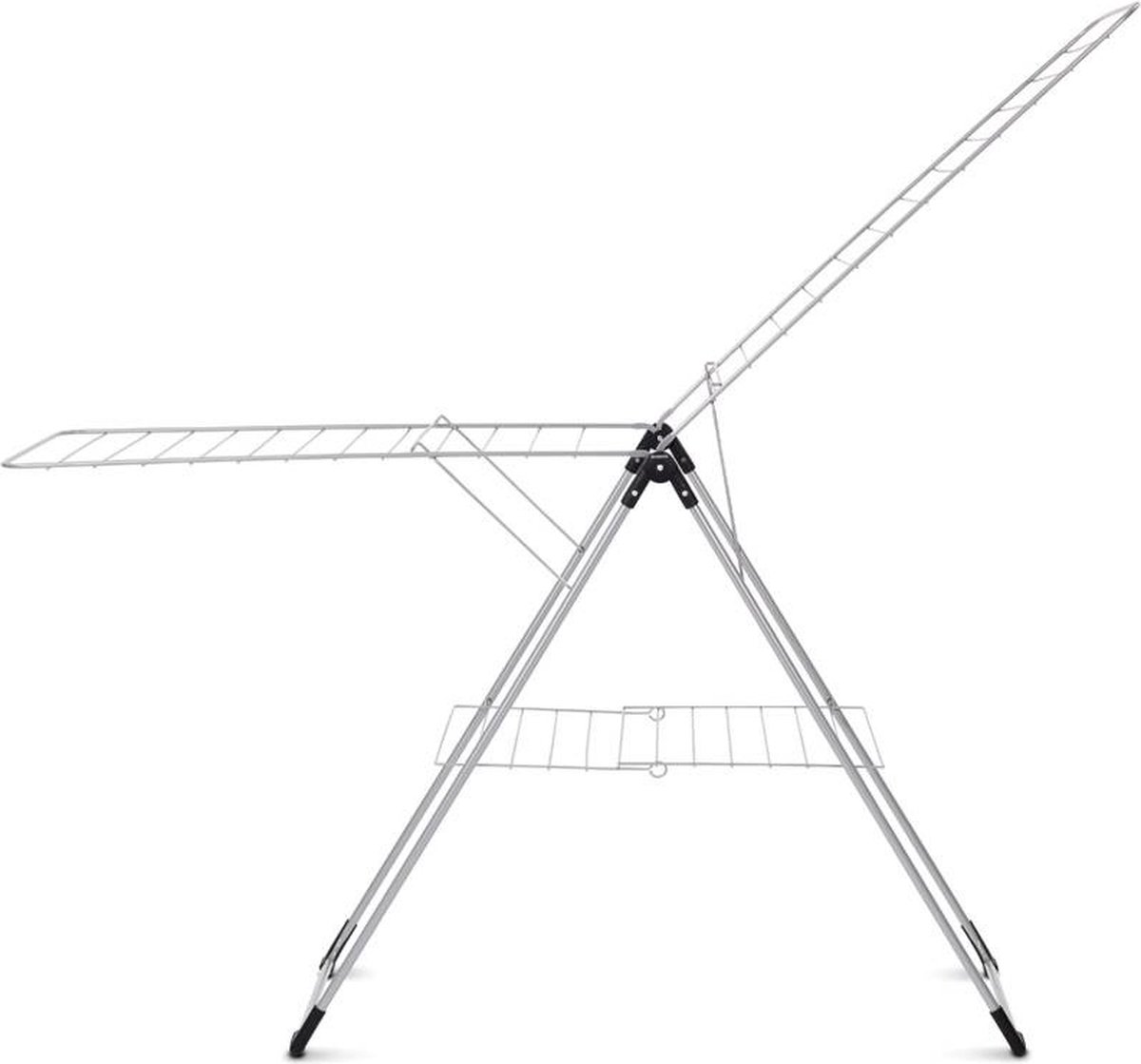 Goedkoopste Brabantia Droogrek T model - Inklapbaar Wasrek - 20m - Metallic Grey