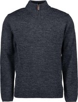 Blue Seven heren trui navy korte rits - maat XL