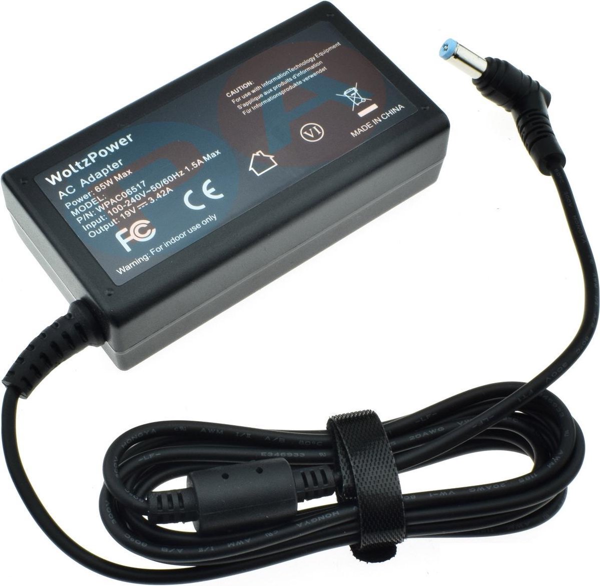 Image of 65W Laptop Oplader geschikt voor Acer Monitor - Ronde Pin 5.5x1.7mm