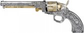 pistool zilver/goud schuimrubber 37 cm