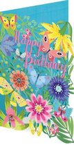 Summer Birthday Garden Lasercut Card (GC 1985)