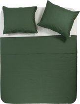 Y-NOT - Royale Cotton - Dekbedovertrek - Polykatoen - Lits Jumeaux - 240x200/220 cm - Groen