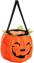 tas pompoen 15 cm polyester oranje/zwart