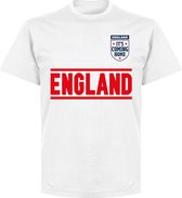 Engeland It's Coming Home Team T-Shirt - Wit - 5XL