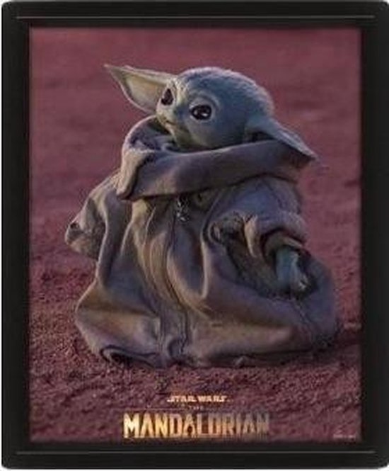 STAR WARS - The Mandalorian Grogu - 3D Lenticular Poster 26x20cm