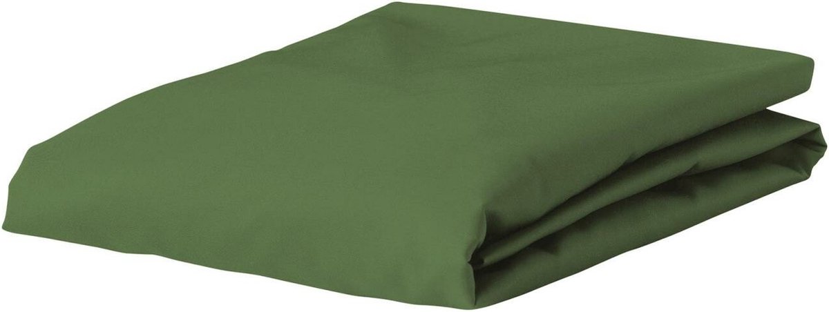 Essenza Premium Percale Hoeslaken Mosgroen - 90x200 cm