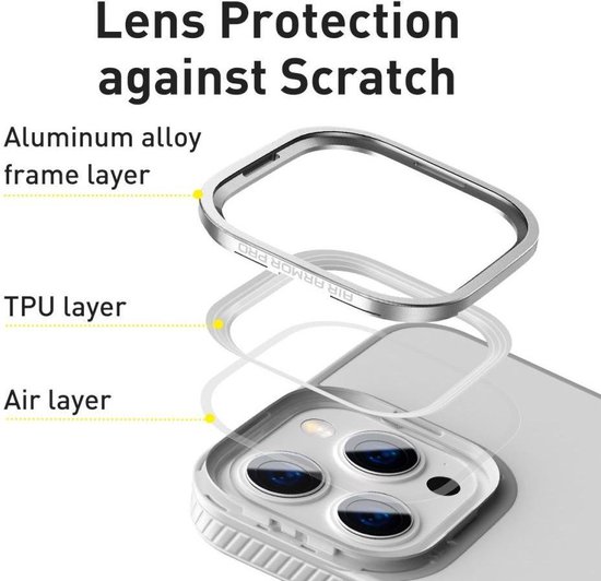 Baseus Apple iPhone 13 Pro Coque Arrière TPU Transparent Grijs